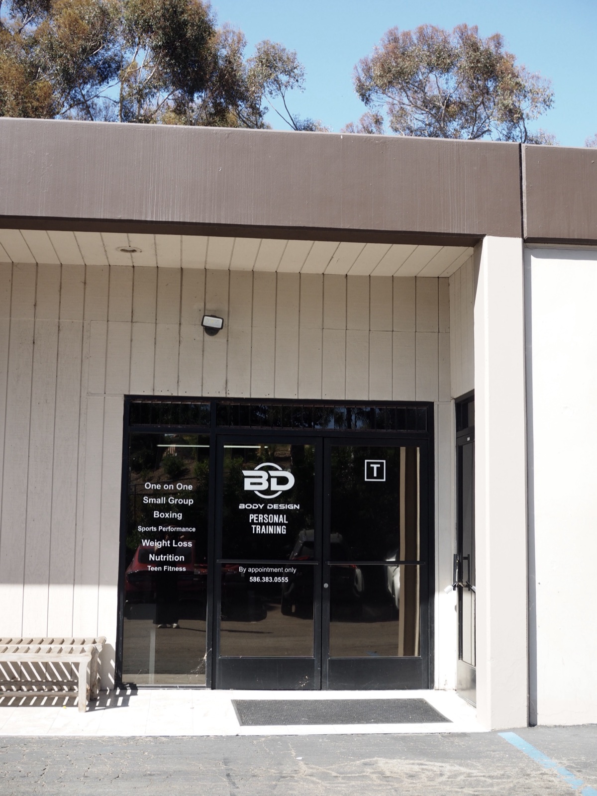 The WERX Personal Training studio entrance on Genevieve Street, Solana Beach
